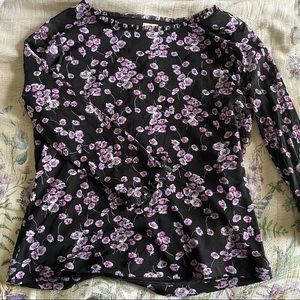 Mesh floral top
